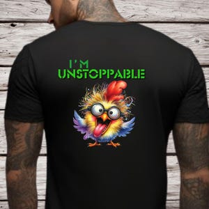 Sarkastisches T-Shirt, unaufhaltsam, lustiges Huhn-T-Shirt PNG Sublimationsentwurf, Erwachsenen Humor Design, beliebtes T-Shirt, digitaler Download, frech