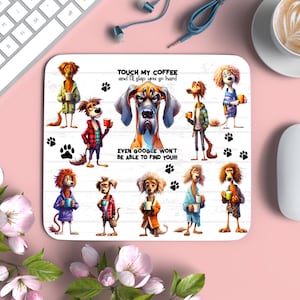 Funny Dogs Mouse Pad Sublimation  Design, Sarcastic Dog, Cute Dog Gift, Silly Joke Tumbler, Animals Joke, Mouse Pad PNG Digital Download