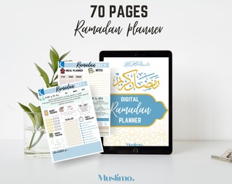 70-Page Ramadan Planner 2026: Daily Muslim Tracker (Printable PDF)