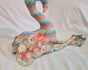 Handgemaakte flamingoknuffel, Snuggle Pal