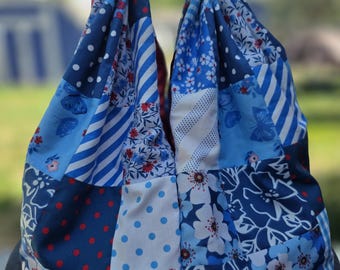 handgemaakte boho patchwork slouchy tas