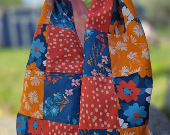 handgemaakte boho patchwork slouchy tas