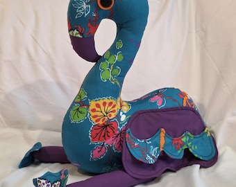 Handgemaakte flamingo stuffie
