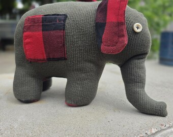 Handgemaakte olifant met tandenfeezakje