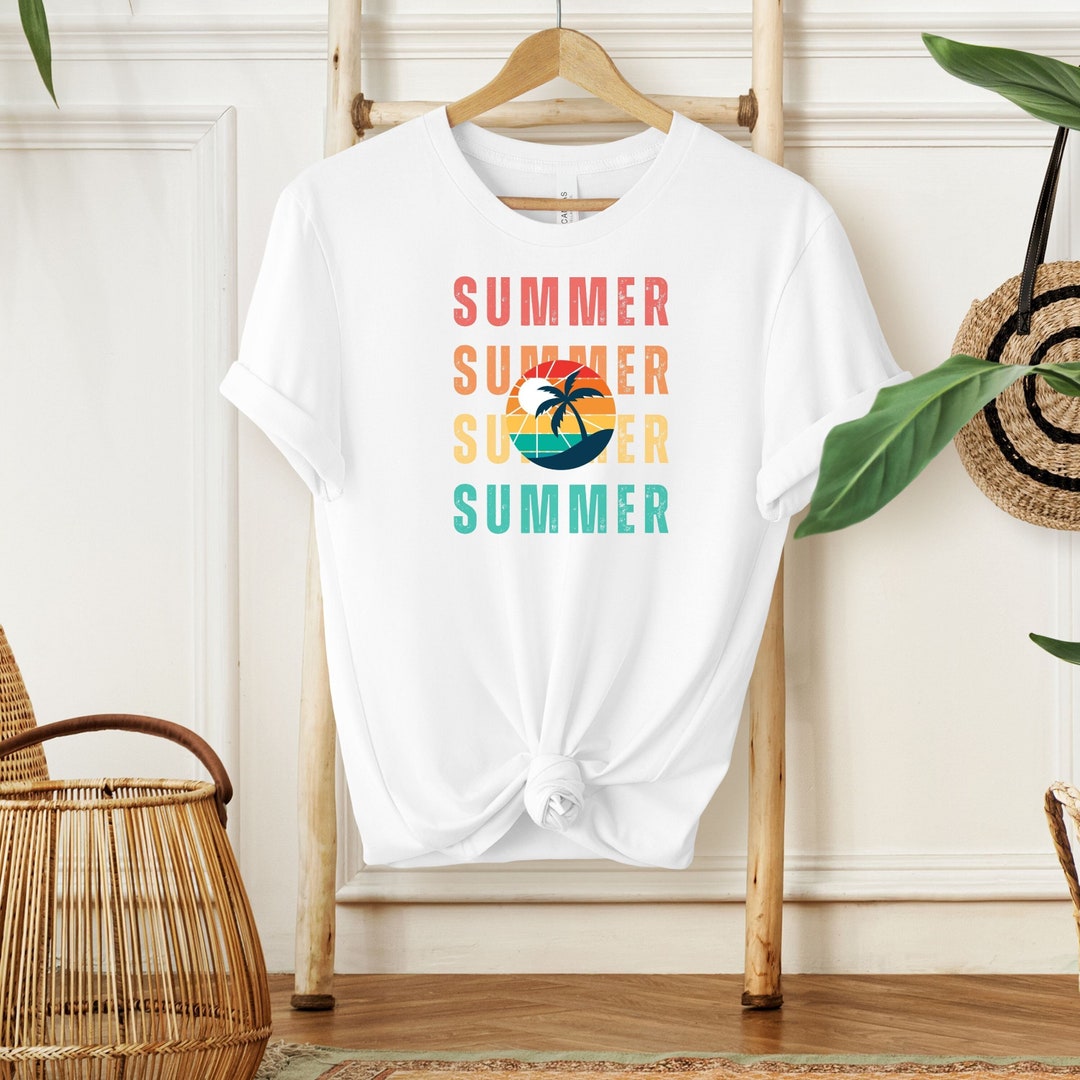 Beach T-shirt Beach Please T-shirt Summer Vibes Vacation - Etsy