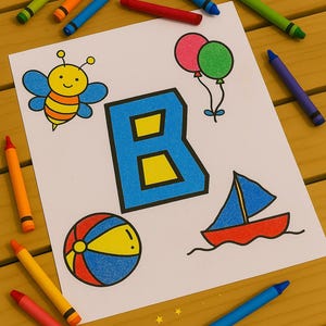 Alphabet Coloring Pages A-Z – Educational Printable for Kids | PDF+PNG A4 & USLetter | Digital Download ABC Worksheets