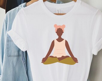 Yoga Short Sleeve Tee, Yoga Gift, Women's T-Shirt, Yoga Graphic T-Shirt