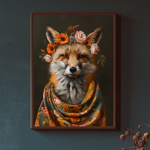 Raccoon Vintage Portrait, Oil Painting Raccoon Print, Cute Raccoon Art Print, Nursery Wall Art, Dark Moody Altered Art, Animal Lover Gift