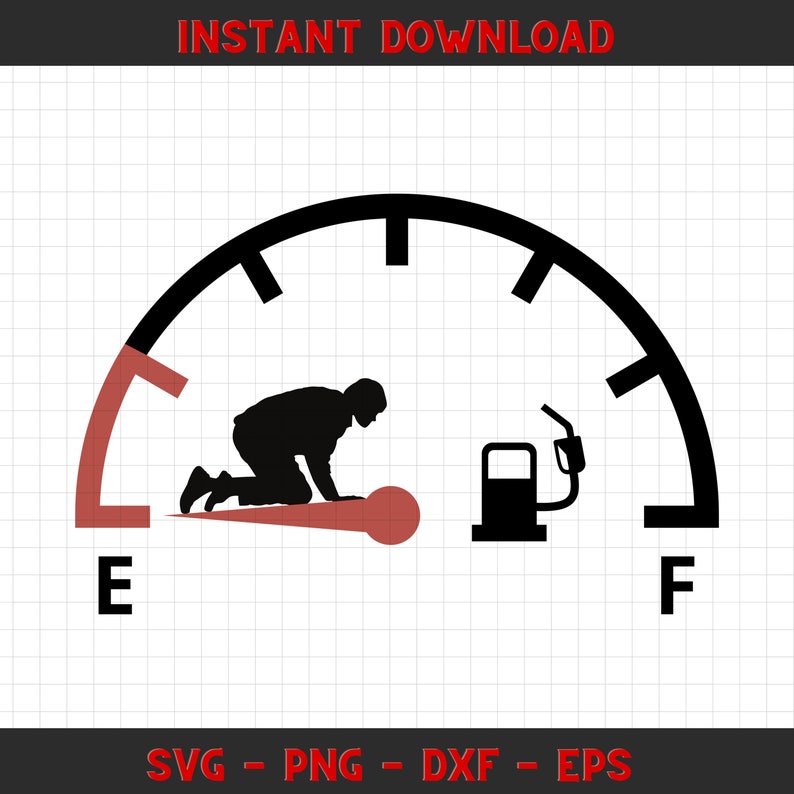 Gas Tank Decal SVG, Empty Full Funny Car Decal, Svg, Png, Dxf, Eps Etsy