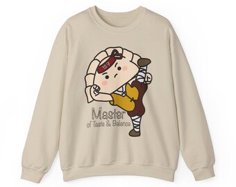 Kung Fu Dumpling: Master of Taste & Balance - Unisex Sweatshirt | Asian-Inspired Apparel | Cute and Funny Jiaozi Lover Shirt | Foodie Wear