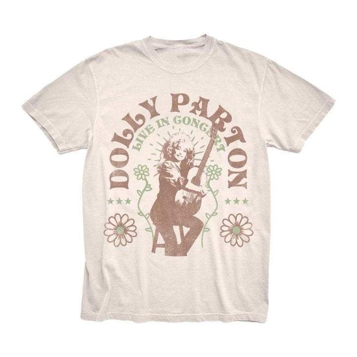 unisex Black Dallas Cowboys Dolly Parton Live T-Shirt