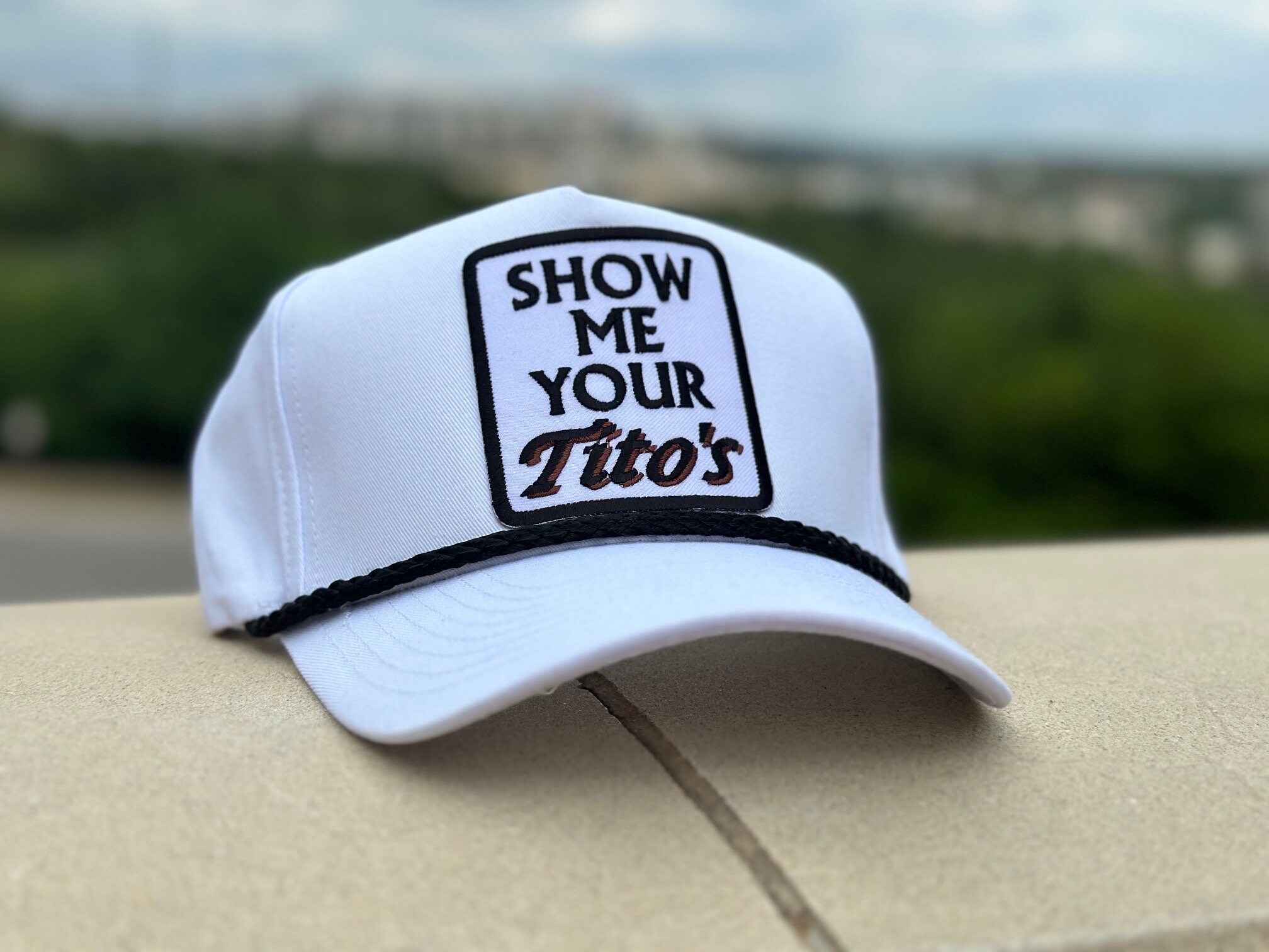 Show Me Your Titos Funny Trucker Snapback Hat Handcrafted Etsy