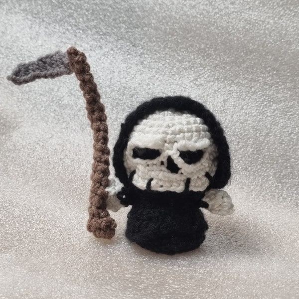 Amigurumi Sensenmann - der Tod gehäkelt