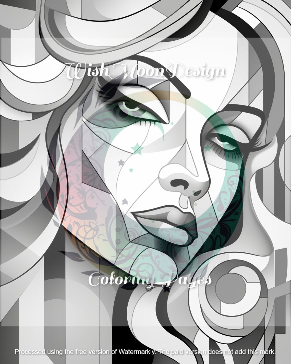 20 Picasso Style Portraits Coloring Pages, Artistic Pages, Abstract ...