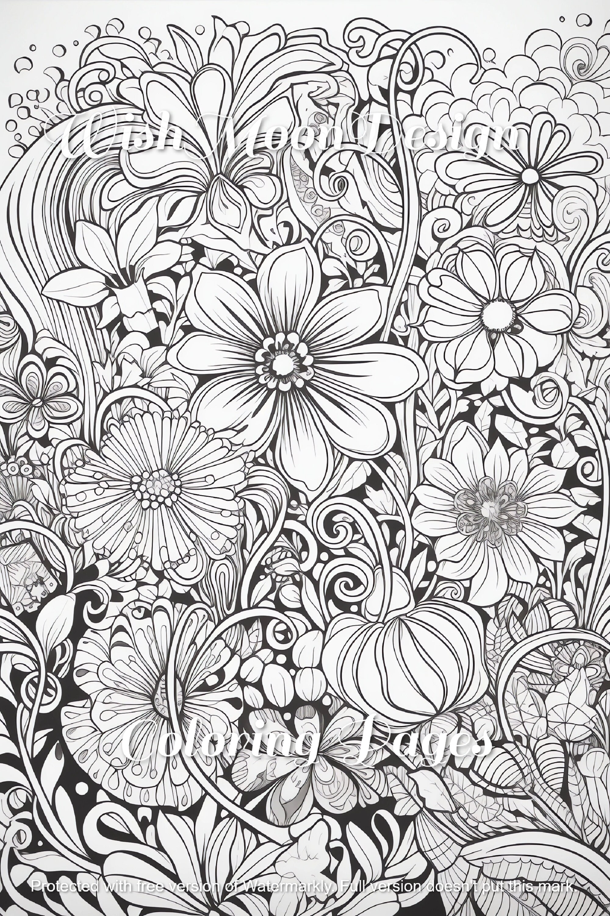 30 Psychedelic Retro Coloring Book, 1970s Stoner Hippie, Groovy ...