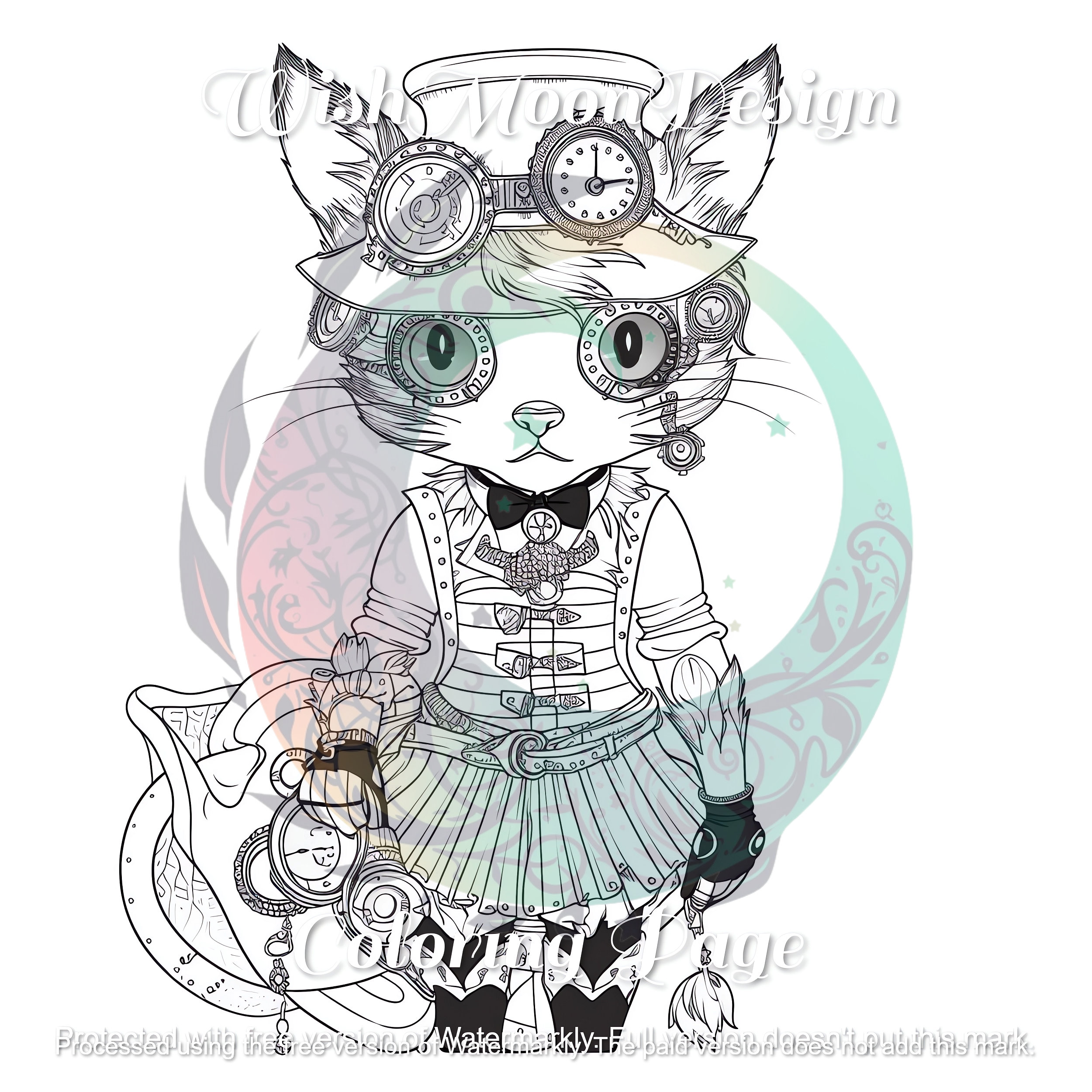 30 Steampunk Baby Animals Coloring Pages Artwork Fantasy - Etsy