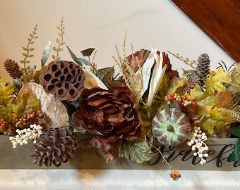 Fall Centerpiece, Thanksgiving Centerpiece, Autumn Centerpiece, Fall Floral Centerpiece, Pumpkin Centerpiece