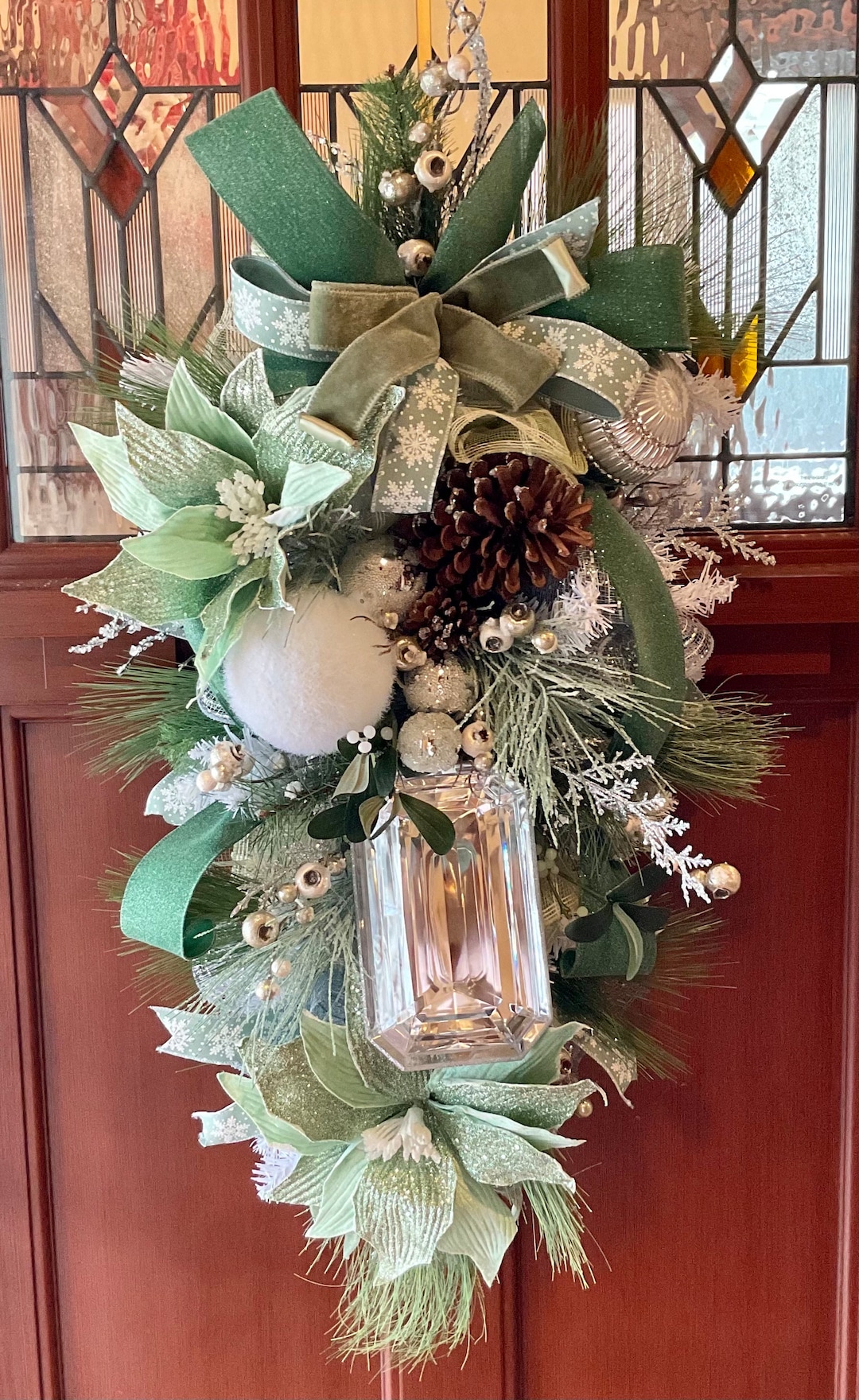 Christmas Swag, Holiday Swag, Christmas Glam Swag, Elegant Christmas