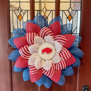 Buffalo Bills Inspired Wreath