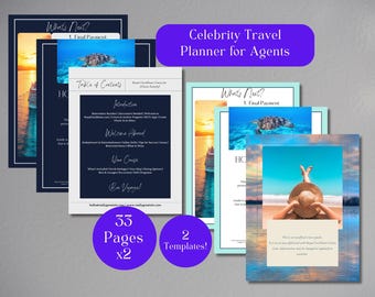 Celebrity Cruise Line Guide | Travel Agent Template | Handbook for Clients | Cruise Line Canva Template | Cruisers Guide | Customizable