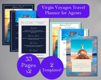 Virgin Voyages Cruise Line Guide | Travel Agent Template | Handbook for Clients | Cruise Line Canva Template | Cruisers Guide | Customizable