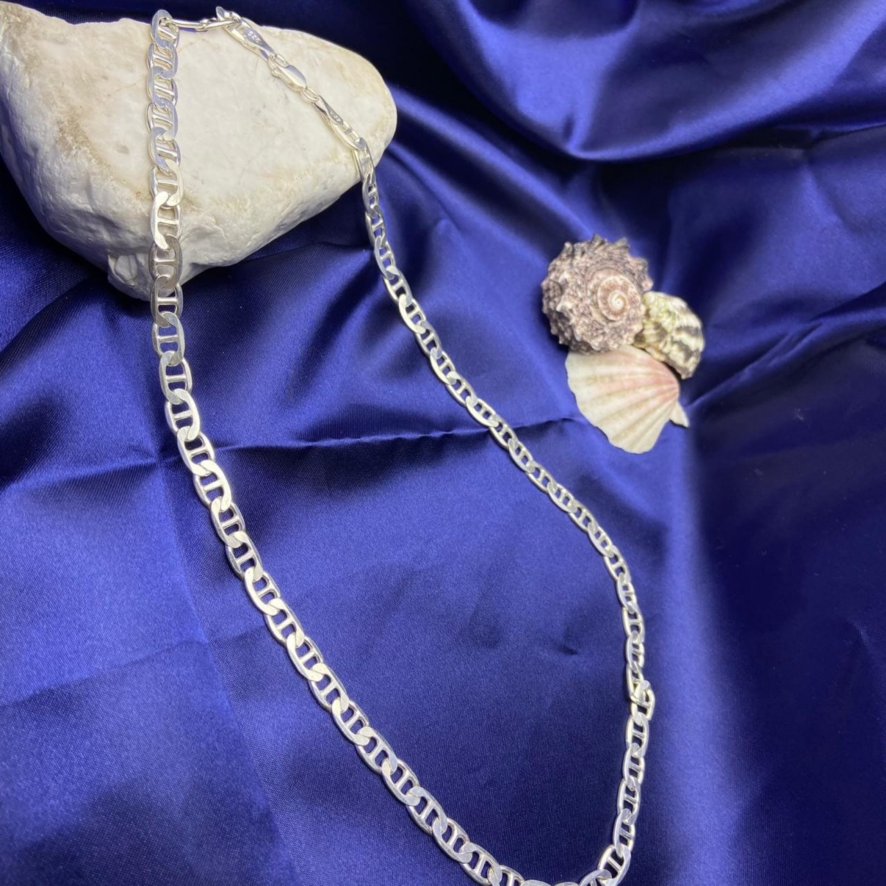 18k Gold Filled 3mm Thin Mariner Link Chain Flat Style