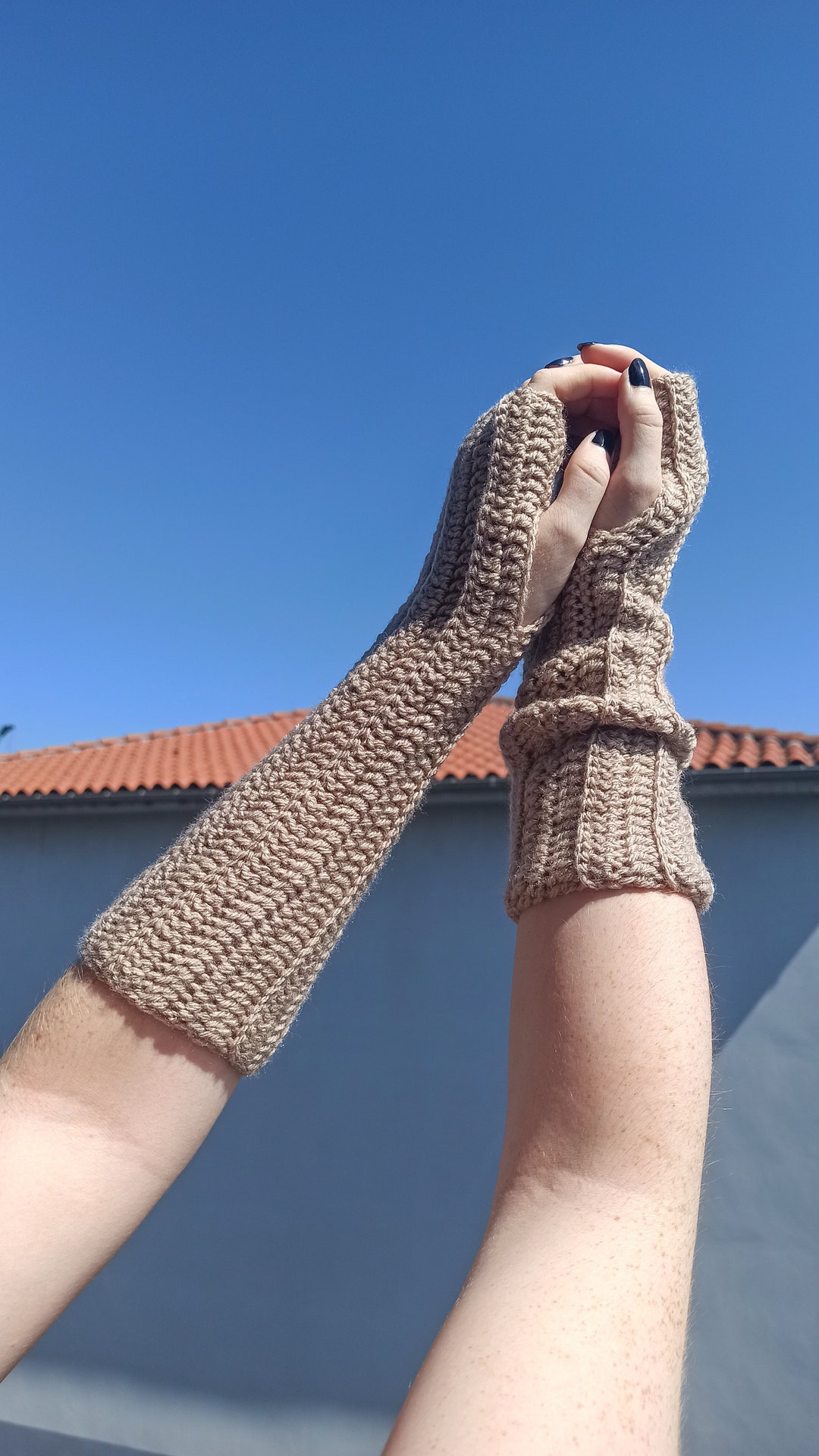 Basic Y2k Fingerless Gloves Etsy