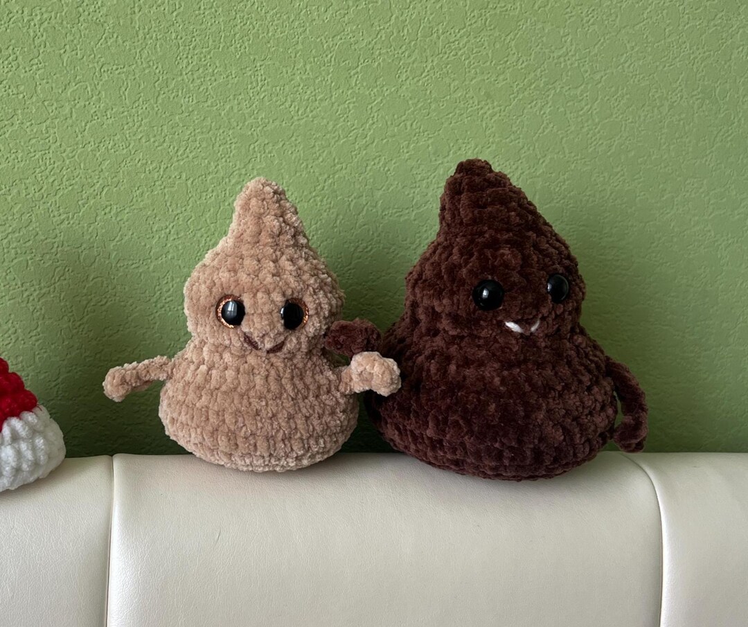Poo Crochet Pattern, Funny Positive Poop Amigurumi Plush Toy (DIY PDF ...