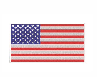 Amerikanische Flagge Stickmuster, Amerikanische Flagge Stickmuster, zum Aufklappen oder Aufhängen.