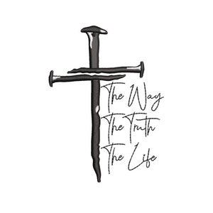 Jesus Cross Embroidery Design: Christian Faith (Digital Download)