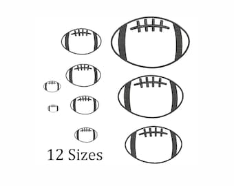 Football Machine Embroidery Design: Sport Ball, 12 Sizes (Instant Download)