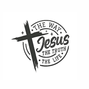 Jesus Cross Embroidery Design: Christian Faith (Digital Download)