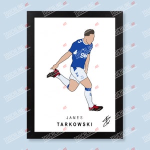 James Tarkowski | Everton FC | Premier League | Digital Football Print | A4