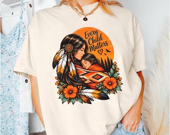 Every Child Matters Shirt, Comfort Colors 1717 Orange Shirt Day Tee, Indigenous Awareness Shirt, Native American Equality Educator Gift