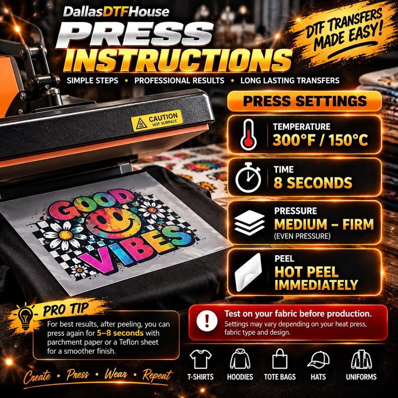 Custom DTF Gang Sheet, Full Color Hot Peel Heat Transfers, 22 inch Wide Film image 4