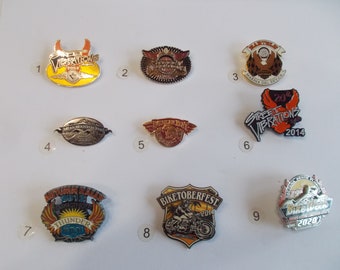 Biker~Event~Pins~Bike Week~Street Vibrations~Mean Mountain~etc.~Motorcycle~Pin~Badge~Biker Accessory~Jewelry~Collectable~Your Choice---0I