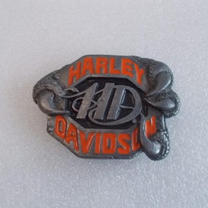 Harley Davidson~Belt Buckle~Biker~Motorcycle~Accessory~Jewelry~Pewter~1993~Siskiyou~USA~Collectable