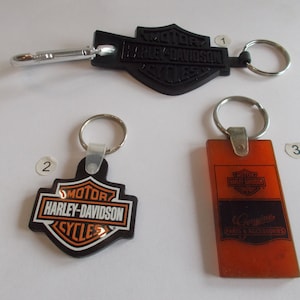 Vintage~Biker~Keychain~Keyring~Belt Clip~Rubber~Dealer~Motorcycle~Accessory~Biker~Jewelry~Gift~Your Choice~Key Chain~Key Ring~09