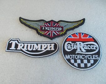 TRIUMPH~Motorcycle~Wings~Patch~6"~Embroidered~Biker~Accessory~Badge~Jacket~Vest~Patch~Gift~YOUR CHOICE