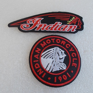 Indian~Motorcycle~Patch~Jacket~Vest~Patch~Embroidered~Badge~Biker~Accessory~Gift~YOUR CHOICE