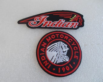 Indian~Motorcycle~Patch~Jacket~Vest~Patch~Embroidered~Badge~Biker~Accessory~Gift~YOUR CHOICE