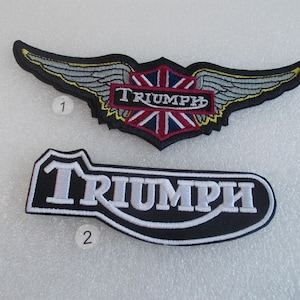 TRIUMPH~Motorcycle~Wings~Patch~6"~Embroidered~Biker~Accessory~Badge~Jacket~Vest~Patch~Gift~YOUR CHOICE