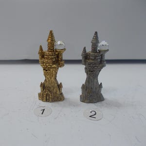 Fantasy~Pewter~Castle~Figurine~90s~Crystal Ball~Signed~Your Choice~I