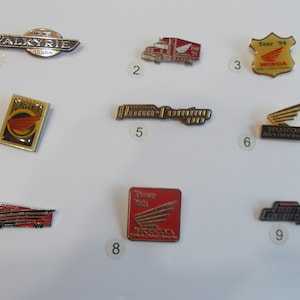 Honda~Motorcycle~Pins~Goldwing~Silverwing~Interstate~Semi~Biker~Pin~Badge~Honda~Accessory~Jewelry~Collectable~Gift~Your Choice