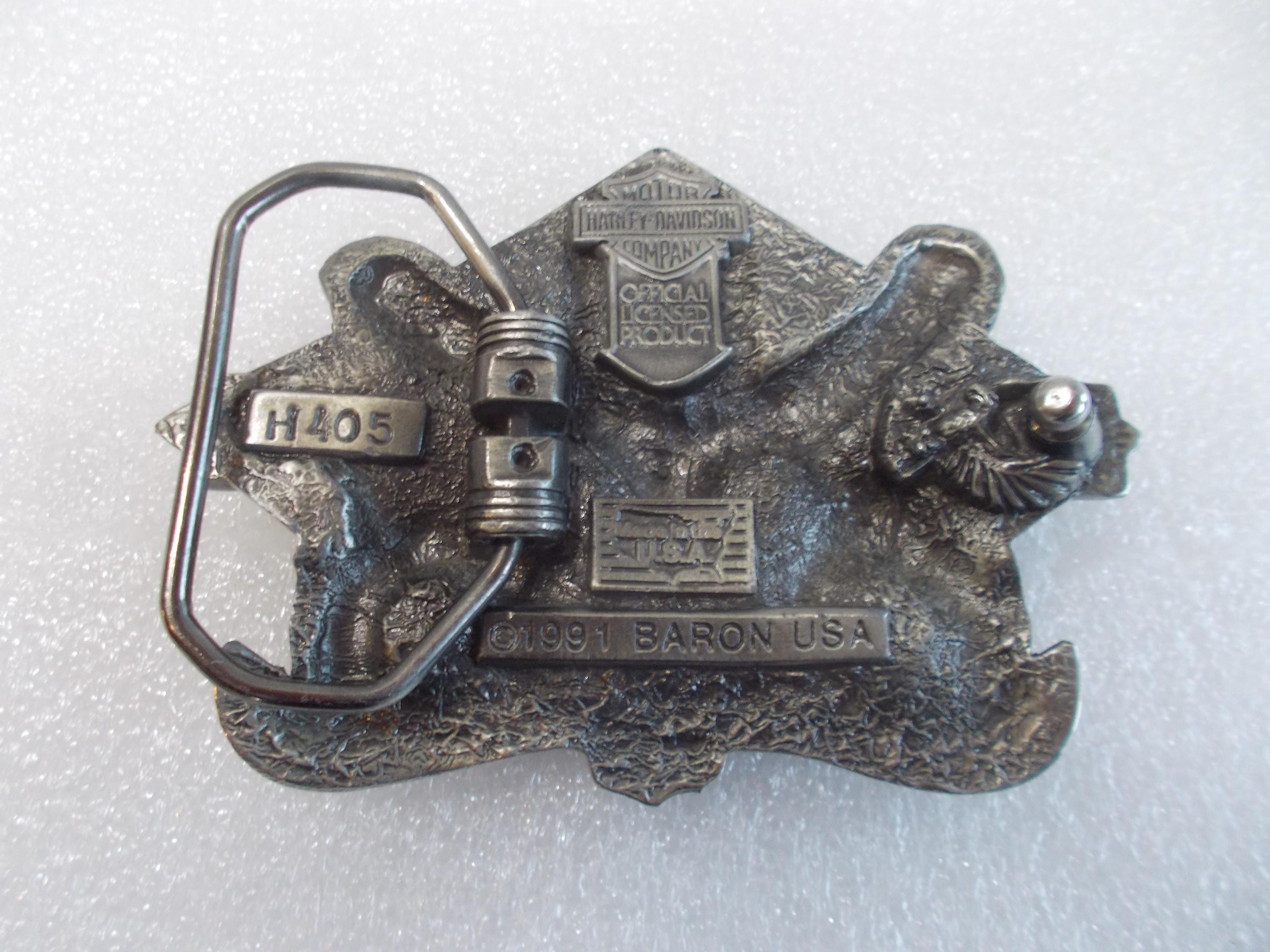 Harley Davidson~belt Buckle~biker~motorcycle~accessory