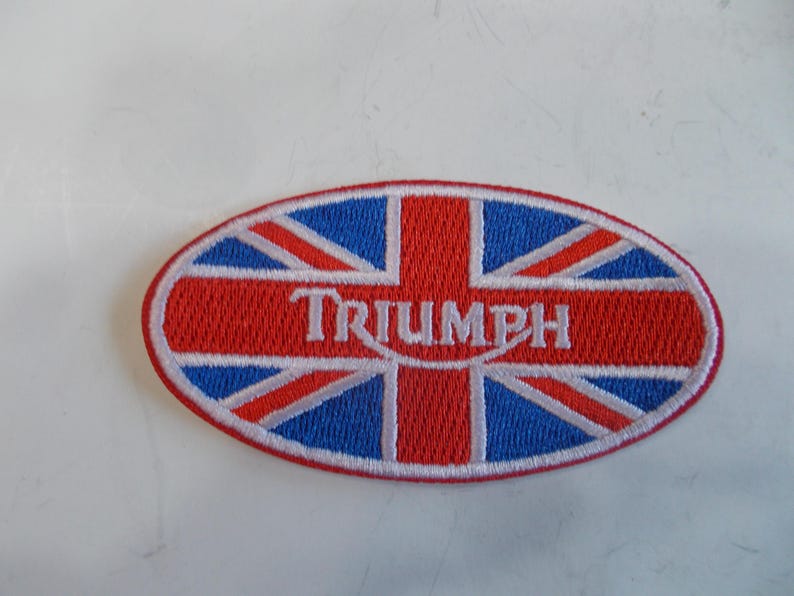 Triumph Patch Triumph~motorcycle~patch~embroidered~biker~accessory~badge~jacket~vest ...