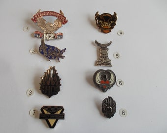 Vintage~Biker~Pins~Large~Motorcycle~Pin~Badge~Biker Accessory~Jewelry~Collectable~Your Choice----5F