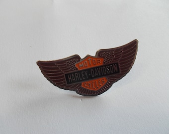 Vintage~Biker Pin~Motorcycle~Badge~Wings~Pin~Never Used~Brass~Biker~Pin~Motorcycle~Accessory~Jewelry