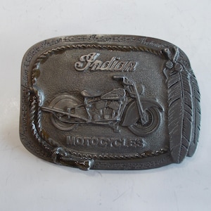 90's ベルトバックル Belt Buckle Indian King of bike American