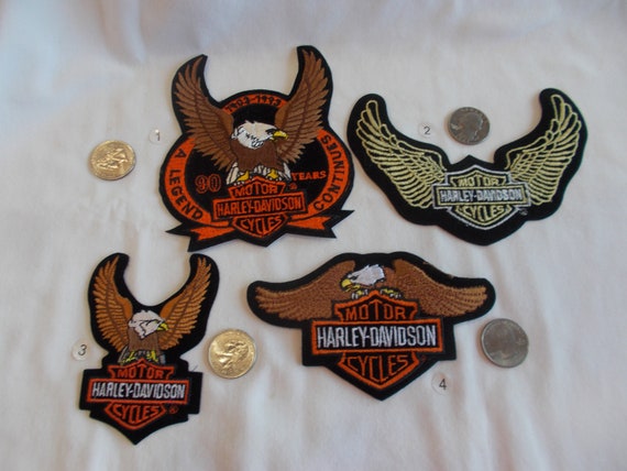 Chemise Thermique Harley-Davidson Eagle Patch Homme 2XL - Gris Coton Vintage Années 2000